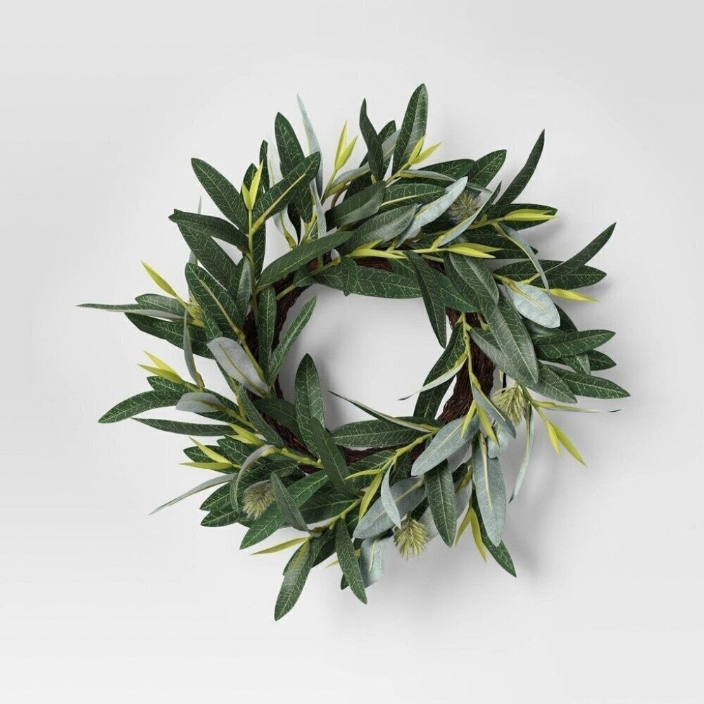 Threshold 12" Thistle and Leaf Mini Wreath‎ - Target
